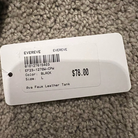 Ava Faux Leather Tank NWT - Picture 5 of 6